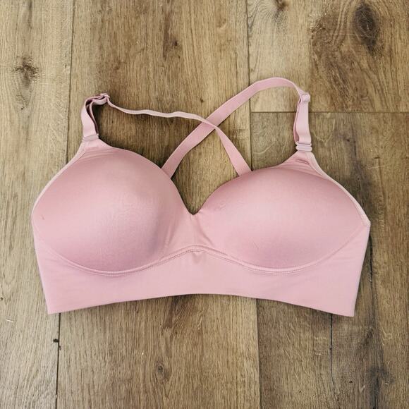 Warner’s Pink Wire Free Lined T Shirt Bra Women’s Size 36D - Picture 1 of 5